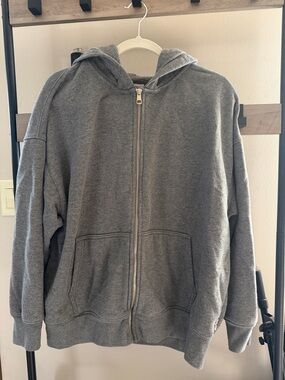 AE Everyday Luxe Oversized Zip-Up Hoodie